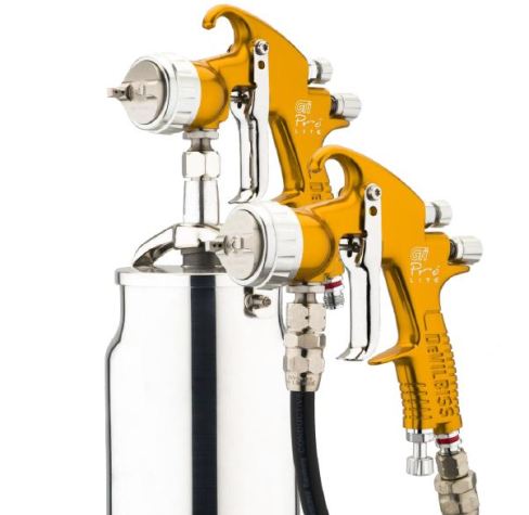 Devilbiss GTi Pro Lite spray guns, pressure/suction feed