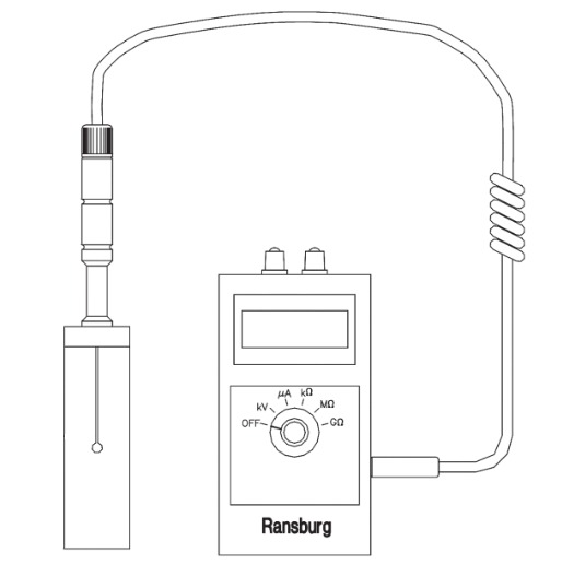 Ransburg Paint Resistivity Meter with Probe
