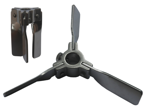 Foldable/collapsible impeller - in open and closed position