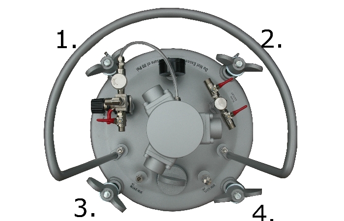 Pressure tank Opening-Sequence