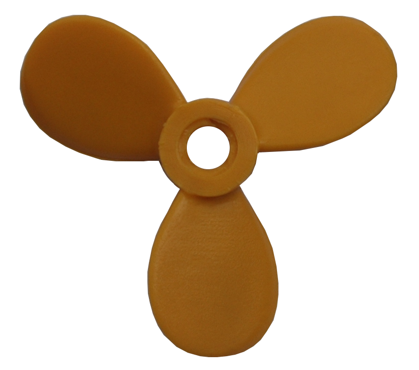 plastic propeller yellow