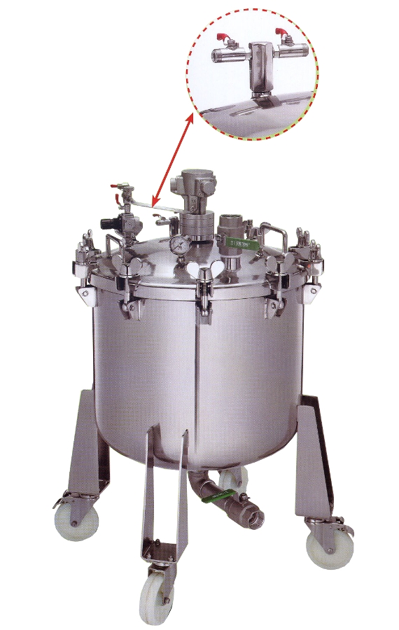 paint pressure tank 80 liter with agitator