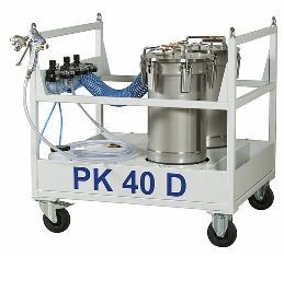 Mobile spray coating system PK40D of Krautzberger